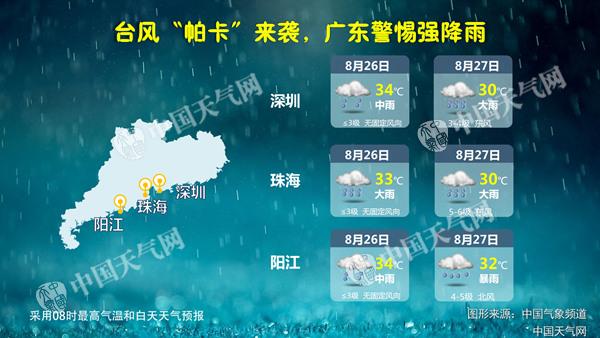 台风路径实时发布系统:14号帕卡台风又来 广东警惕强降雨叠加效应