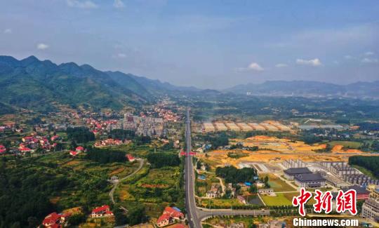 图为贵州省仁怀市坛厂镇枇杷村乡村公路风景 尚宇杰 摄